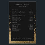 Modern Glitter Drop Guld Schwarz Flygblad<br><div class="desc">Modern,  Glitter Stil i Guld och Schwarz. Es wird keine echte Folie/Glitter verwendet. Es's ein Fotodruck. Editiere är i Minuten. Über " weiteres personalisieren" kannst du die Schriftverk ße,  Farbe und Position individuell verändern.</div>