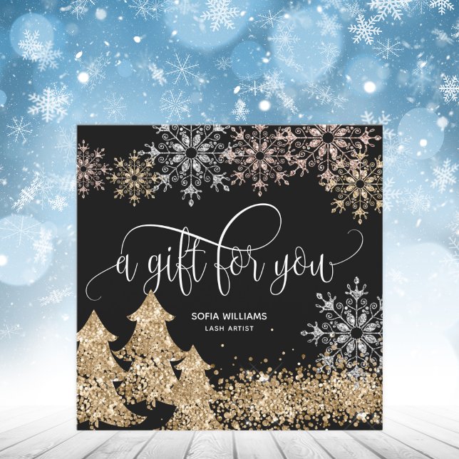 Modern Glitter Julgran Snöflingor (Skapare uppladdad)