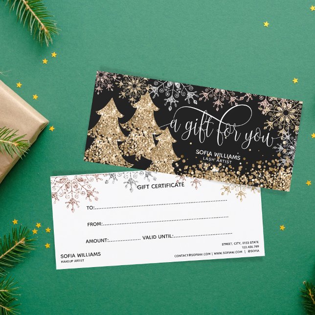 Modern Glitter Julgran Snöflingor (Skapare uppladdad)