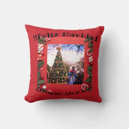 Modern Glitter Lettering jul Feliz Navidad Kudde