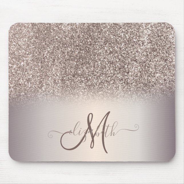 Modern Glitter Ombre Coola Monogram Musmatta (Framsidan)