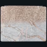 Modern Glitter Ombre Marble iPad Skydd<br><div class="desc">Elegant glitter och ro guld. En elegant och en sofistikerad design.</div>