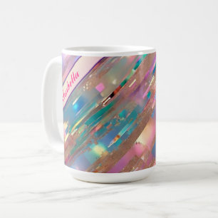 Modern Glitter Opal HoloGrapal Collection Kaffemugg