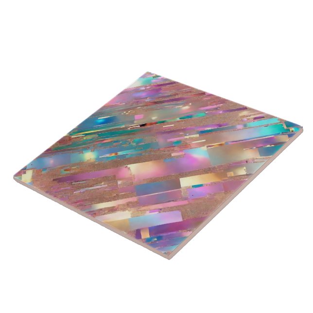 Modern Glitter Opal HoloGrapal Collection Kakelplatta (Sidan)