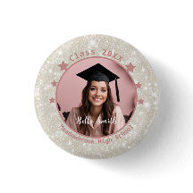 Modern Glitter Photo Rosa Gift Studenten