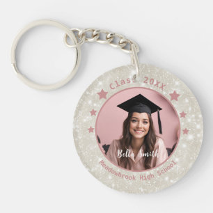 Modern Glitter Rosa Photo Studenten