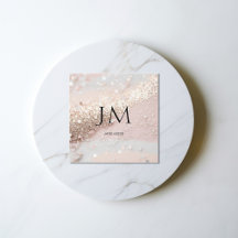 Modern Glitter Salon-Affärskortet
