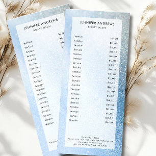 Modern, glitter, salon, prislista reklamkort
