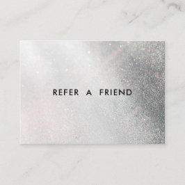 Modern Glitter-salonrabatt Rabattkort