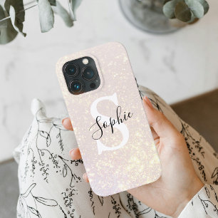 Modern Glitter Spark Personlig Namn & initial