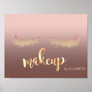 Modern glittery Lash , Makeup-artist Poster