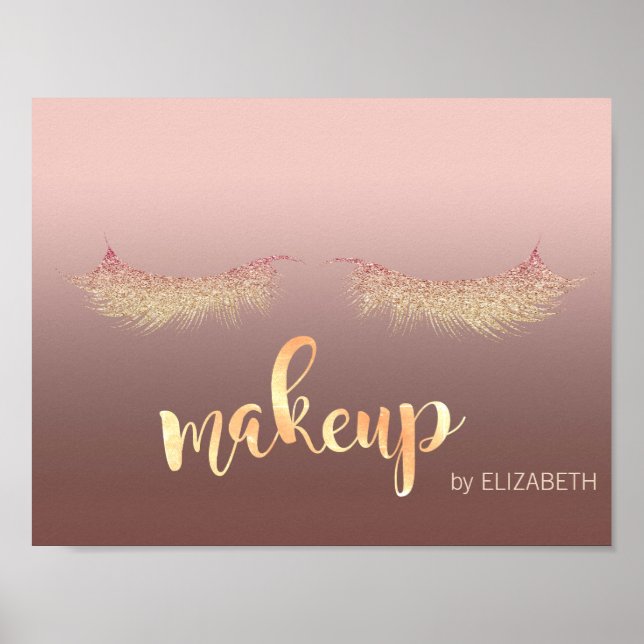 Modern glittery Lash , Makeup-artist Poster (Framsidan)