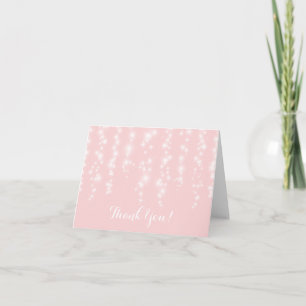 Modern glittrande twinkle-ljus Tack-kort Tack Kort