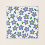Modern glöm mig inte, Blommigt Scarf. Sjal<br><div class="desc">Glöm mig inte,  scarf.</div>
