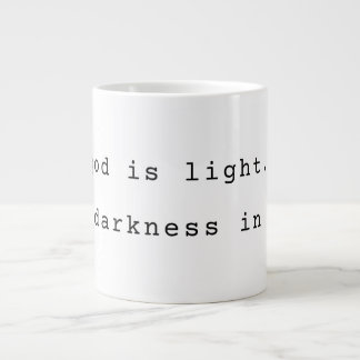 Modern "God is Light" Jumbo Coffee Mug Mugg