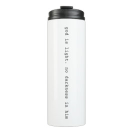 Modern God is Light Travel Thermal Mug 