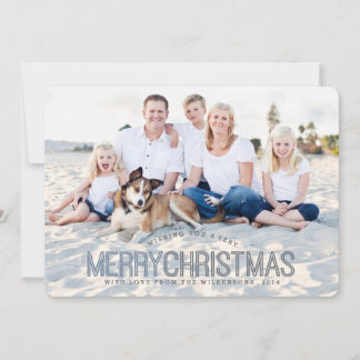 Modern God jul 2-fotokort Julkort