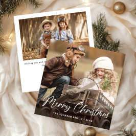 Modern God jul 2 PHOTO Hälsning enkel Julkort