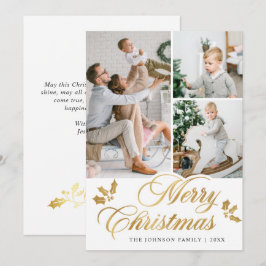 Modern God jul 3 PHOTO Hälsning Julkort