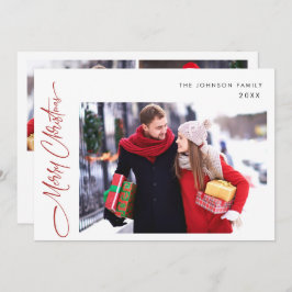 Modern God jul 3 PHOTO Hälsning Julkort