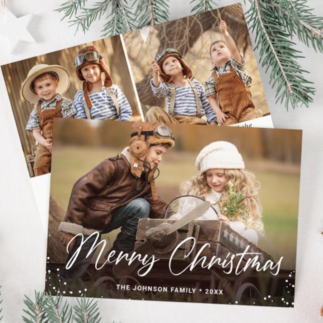 Modern God jul 3 PHOTO Hälsning Julkort (Skapare uppladdad)
