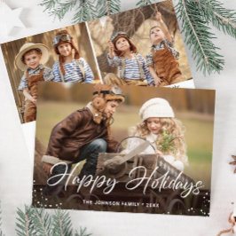 Modern God jul 3 PHOTO Hälsning Julkort