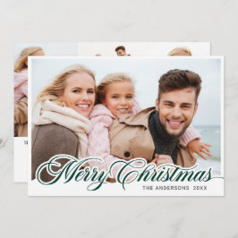 Modern God jul 4 PHOTO Hälsning Julkort