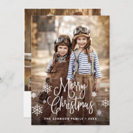 Modern God jul 4 PHOTO Hälsning Julkort