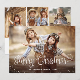 Modern God jul 4 PHOTO Hälsning Julkort