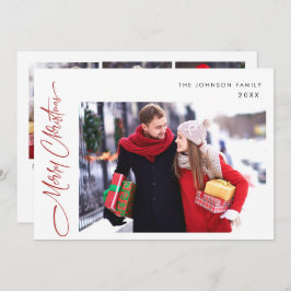 Modern God jul 4 PHOTO Hälsning Julkort