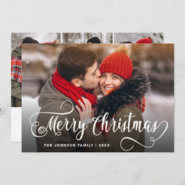 Modern God jul 4 PHOTO Hälsning Julkort