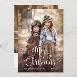 Modern God jul 4 PHOTO Hälsning Julkort