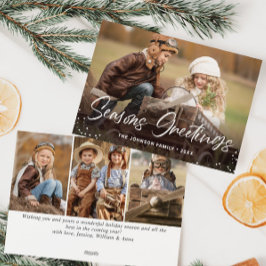 Modern God jul 4 PHOTO Hälsning Julkort