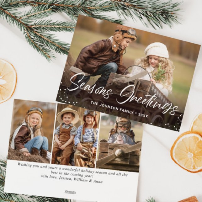 Modern God jul 4 PHOTO Hälsning Julkort (Skapare uppladdad)