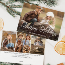 Modern God jul 4 PHOTO Hälsning Julkort