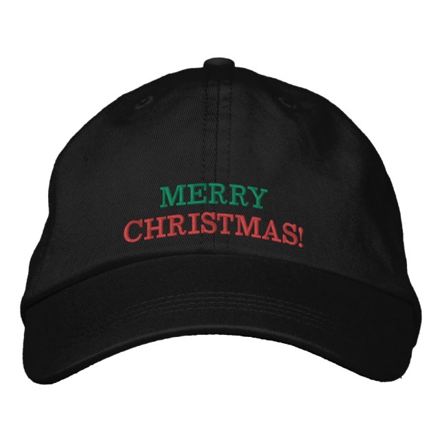 Modern, God jul, broderad hatt Broderad Keps (Framsida)