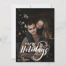 Modern God jul Family Photo Namn Tartan