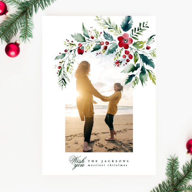 modern god jul för fotoarch-utandning julkort (Skapare uppladdad)