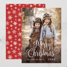 Modern God Jul FOTO Hälsning Julkort