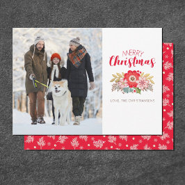 Modern God jul-fotohälsningskort Julkort