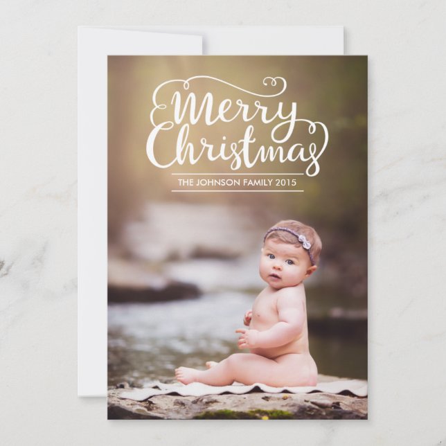 Modern God jul-fotokort Julkort (Framsida)