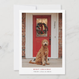 Modern God jul | Hund-fotokort Tack Kort