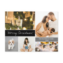 Modern God jul i Family Photo Collage