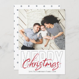 Modern God jul-kort av fetstil Inbjudningar