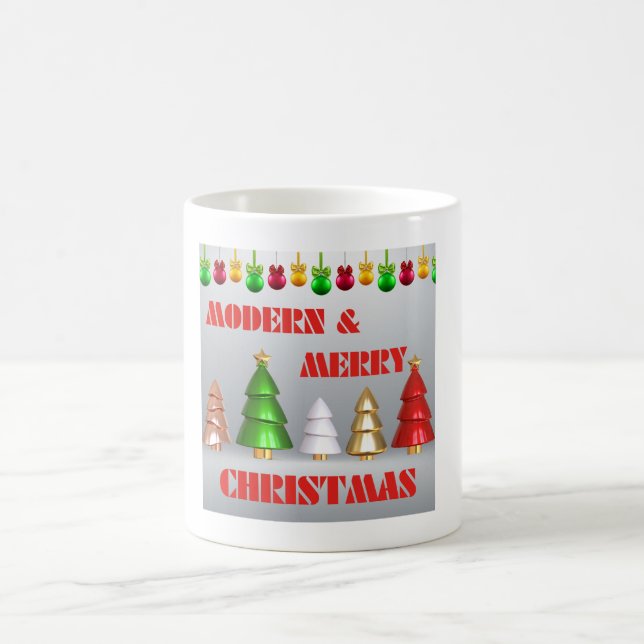 Modern God jul Mugg - Festive Design (Center)