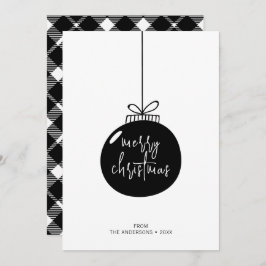 Modern God jul Ornament Julkort