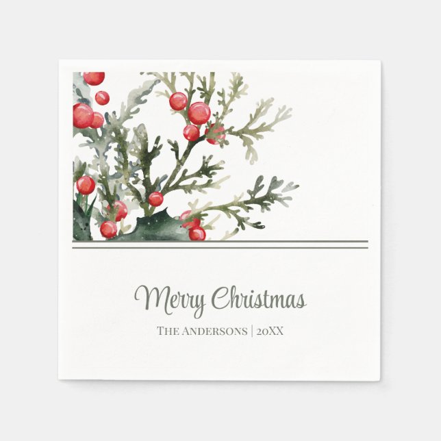 Modern God jul Pappersservett (Framsidan)