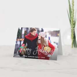 Modern God jul PHOTO Hälsning Helgkort