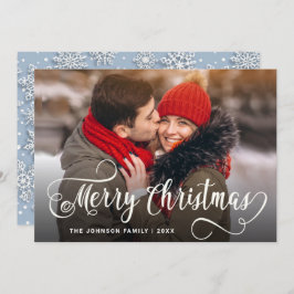 Modern God jul PHOTO Hälsning Julkort