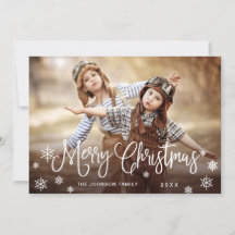 Modern God jul PHOTO Hälsning